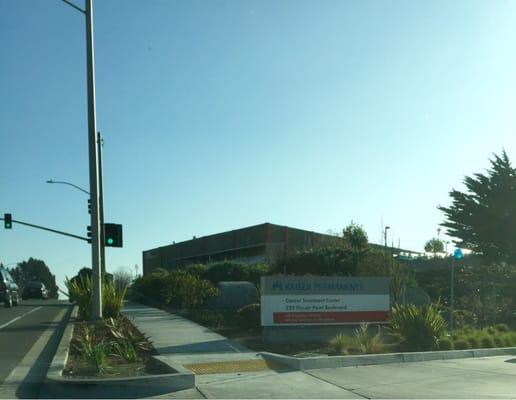 Entrance off Oyster Point Blvd. this is the only entrance in to the facility parking lot.