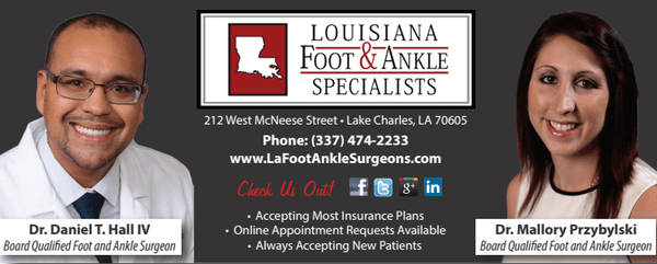 Louisiana Foot and Ankle Specialists Advertisement