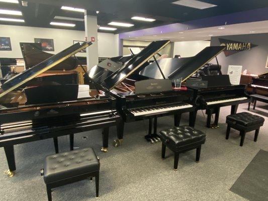 Yamaha and Bösendorfer concert grands at Solich Piano Cleveland.