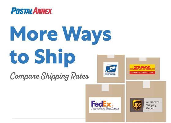 Now, you have the option to ship through your favorite carrier while saving money.