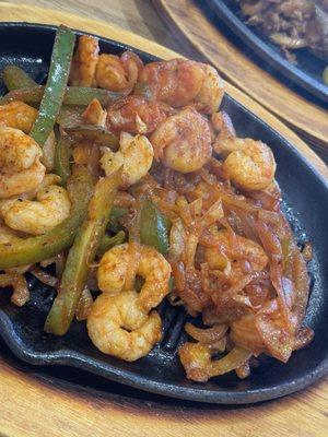 Shrimp fajitas!