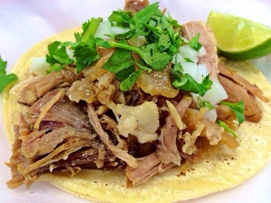 Taco de carnitas - Carniceria La Vaquita 2: Beaumont, TX