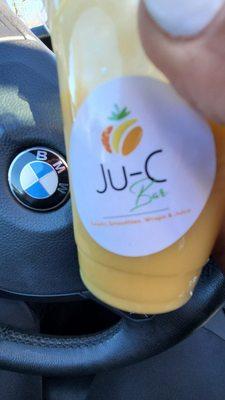 The mango blast is pretty good. Set you back $8.60