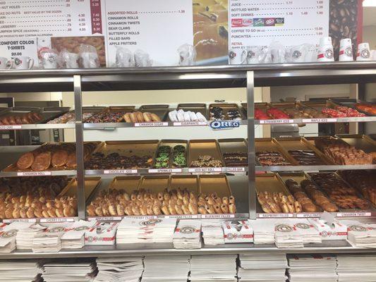 Wow-- donuts were displayed like this in the 70's!