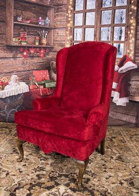 Santa Chair for Christmas Photos.  The did a beautiful job.  Santa will love it!