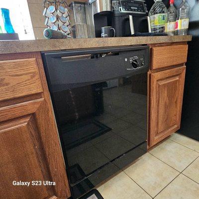 New Dishwasher installation/After