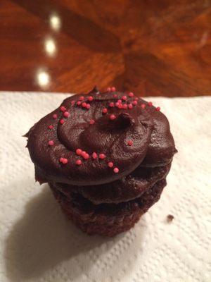 Chocolate raspberry cupcake