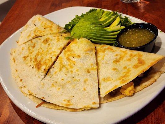 Steak Breakfast Quesadilla special. Yum!