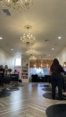 Cute and lavish salon.