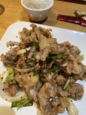 Salt and pepper pork