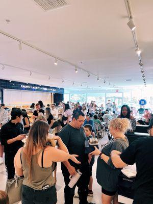 A very busy dining area.