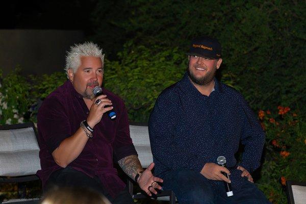 Guy Fieri and Beau Macmillan at Nirvana Food and Wine Festival