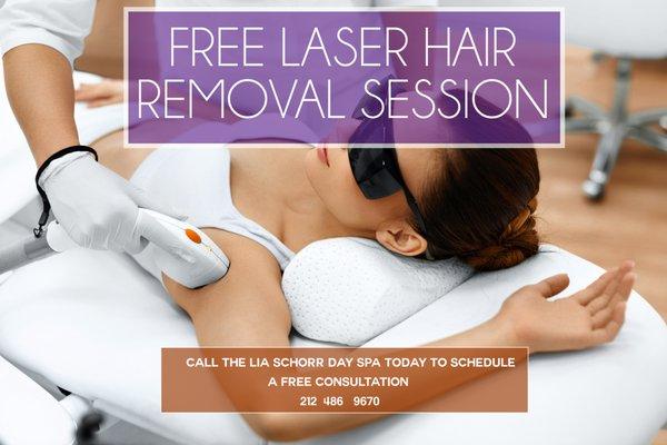 Call to find out about a free laser hair removal session