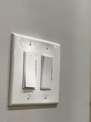 Dimming rocker light switches