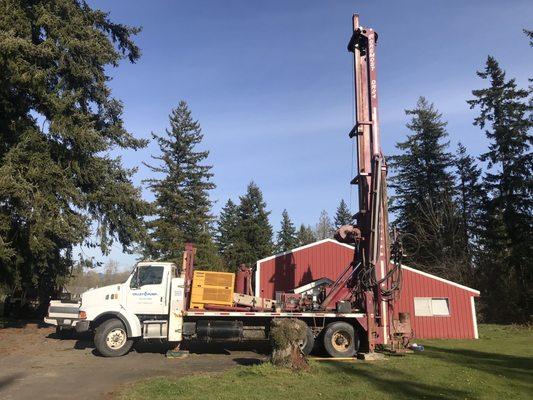 Another great day drilling an irrigation well in Auburn