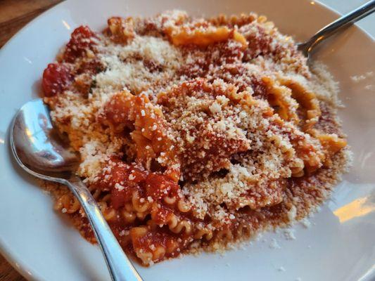 pasta with red sauce