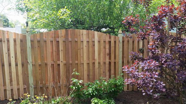 Cedar Shadowbox Fencing