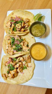 Grilled chicken tacos