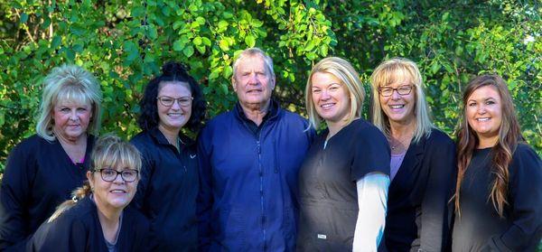 Dr. Potter along side his wonderful staff.