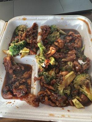 Chicken and broccoli