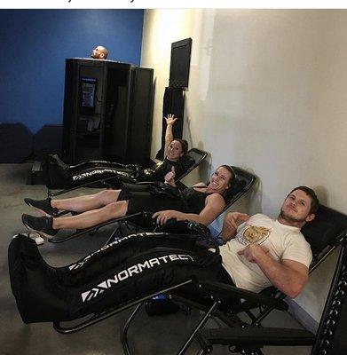 Cryotherapy and NormaTec compression Therapy