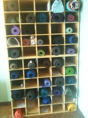 Mat storage is free!