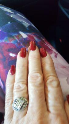 Love my wine color nails by Keith Gosting at Heads or Nails at Suite Beauty! He does such a great job!!