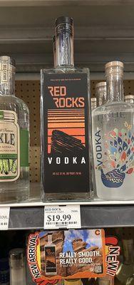 They have the New Red Rocks Vodka!  It's my new favorite!  And only $20!?! Hells yes!