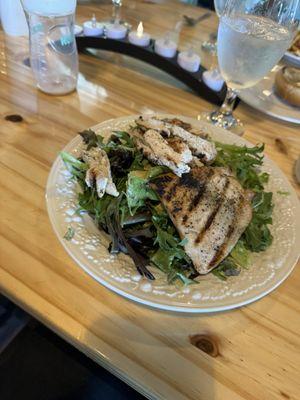 Salad with Chicken and Salmon