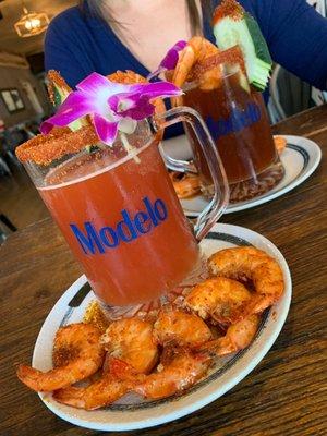 Michelada with Beer