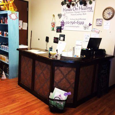 Front desk of Hands On Healing