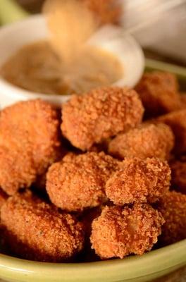 Our own Chef's creation. Pork chop nuggets. As featured in our article in the Advocate