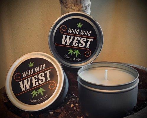 Wild, Wild West Hemp Candles. Hemp one up today!