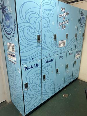 Lockers installed at a business site!