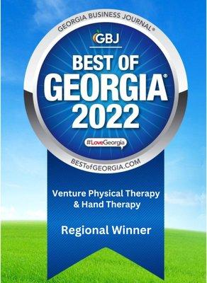 2022 Best of Georgia - Regional Winner