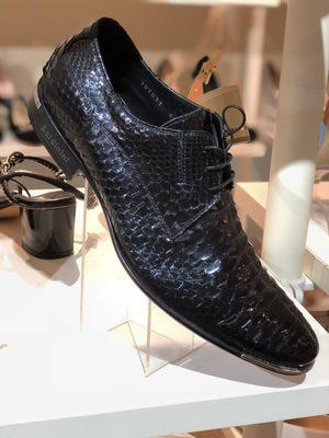 Baldinini python leather oxfords shoes