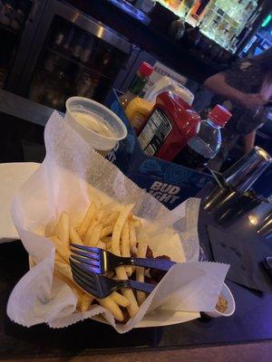 Alligator bites and fries