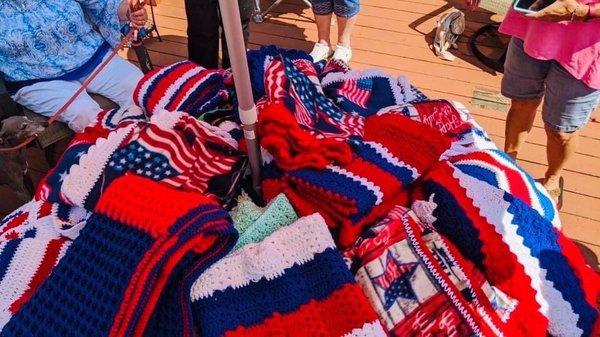 Lap robes for area veterans, crocheted or sewn