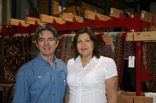 Daniel and Sylvie Traub, Oriental Rug Care Experts and Owners of Four Seasons Rug Spa in Camarillo, CA