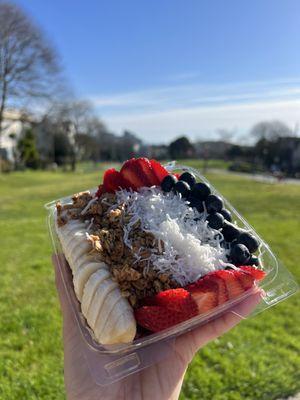 Acai and pitaya bowl