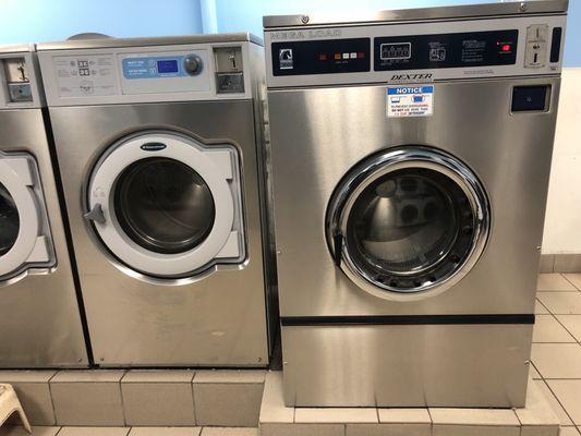 On the right, a large scale washing machine. Plus an advisory for proper use. (3/19/2018)