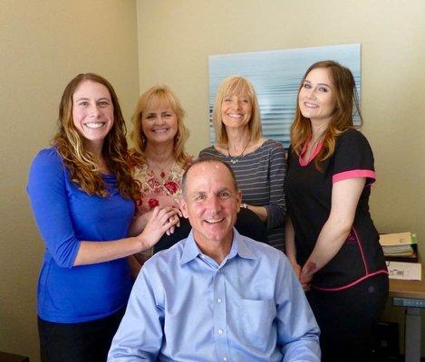 Cari, Physician's Assistant, Renee, Office Manager, Marie, Biller, Courtney, MA with Dr. Zovich