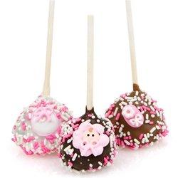 New baby girl cake pops