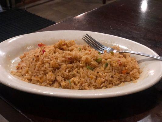 Sriracha Fried Rice (it was so good I started eating right away and only remembered to take a photo once I was halfway through)