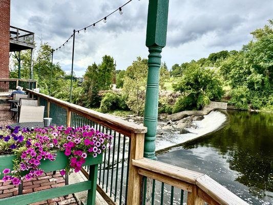 Outdoor dining view