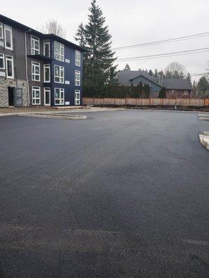 Asphalt Paving in Portland, OR at a new apartment building