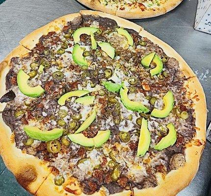 Mexican Pizza with Chorizo