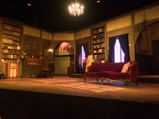 The stage for Agatha Christie's "A Mousetrap"