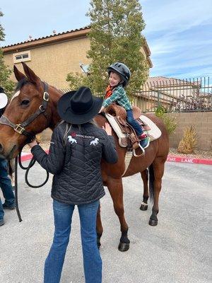 Fun day when they had horses visit the campus!