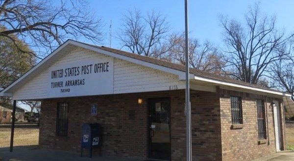 view of the United States Post Office in Turner, Arkansas